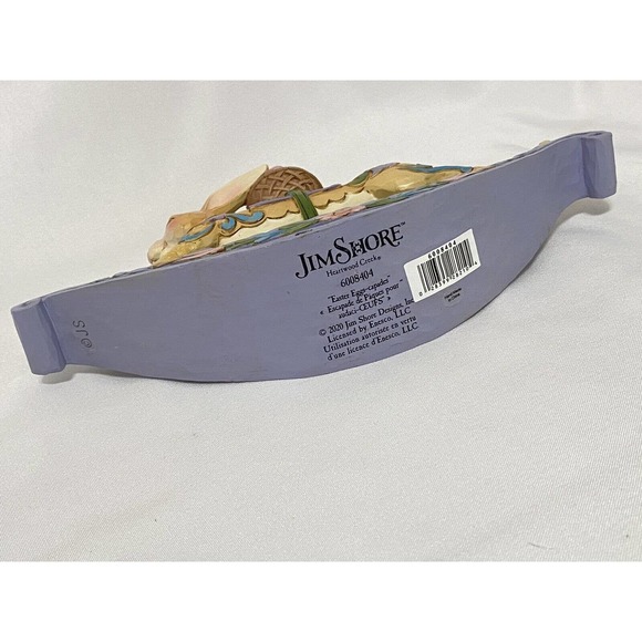 Jim Shore Heartwood Creek 'Easter Eggs-capades' Bunny On Rocker 6008404 - Picture 3 of 4